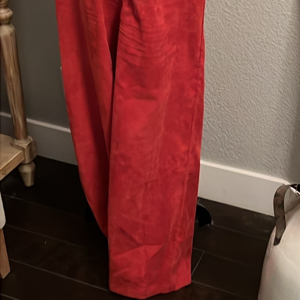 Flying Tomato Corduroy Red Sleeveless Jumpsuit Size Small - Picture 4 of 7